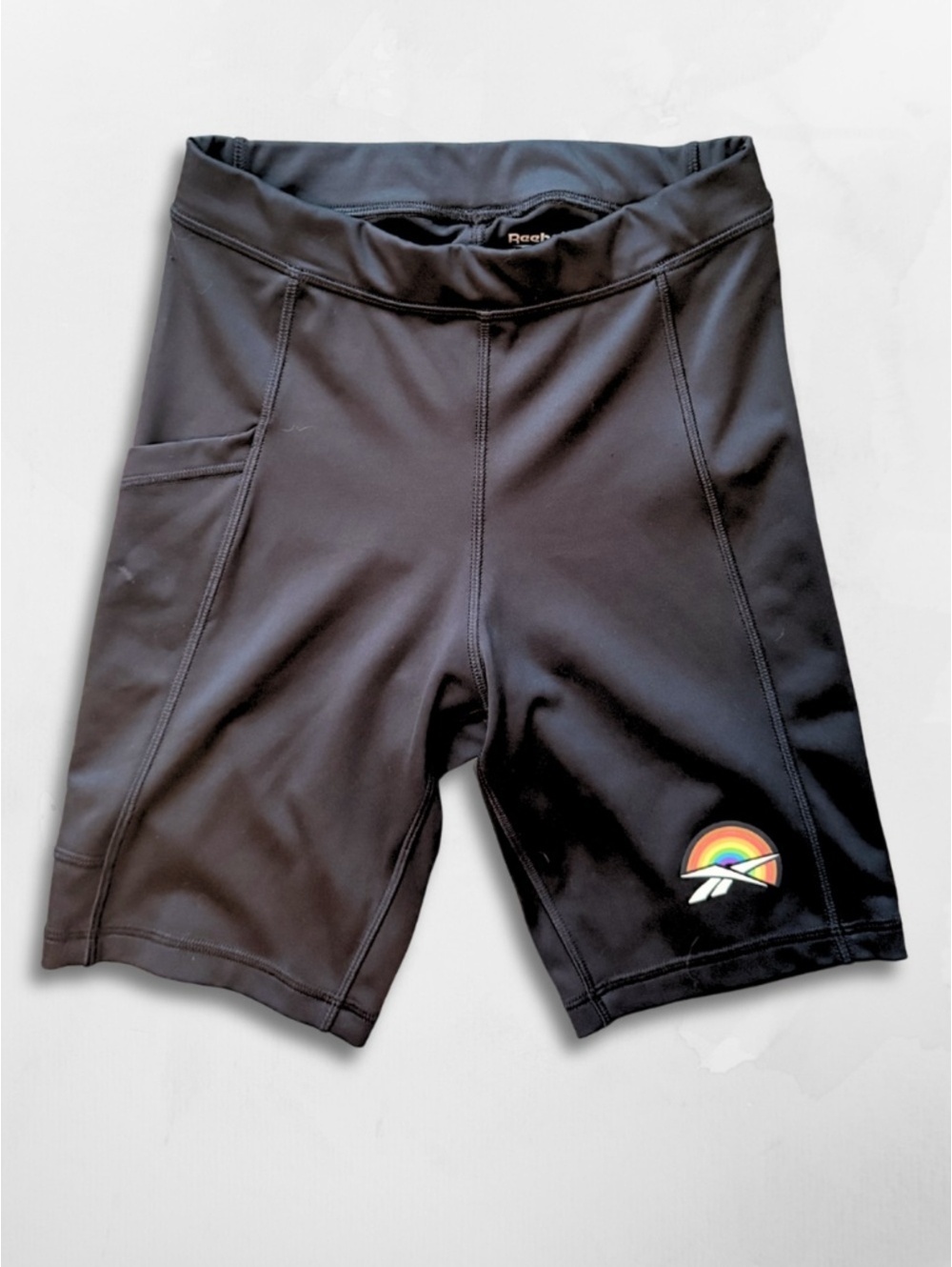 Reebok Speedwick Pride Bike Shorts in Black, Size S